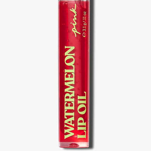 PINK VICTORIA'S SECRET Juicy Watermelon Lip Oil with Coconut Oil & Vitamin E~NEW - Picture 2 of 2